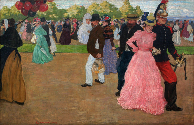 Henri Evenepoel Sunday Promenade at Saint-Cloud (nn02)